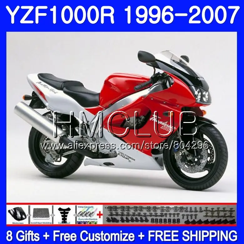 

Glossy red Thunderace For YAMAHA YZF1000R 96 97 98 99 00 01 104HM.4 YZF-1000R YZF 1000R 1996 1997 1998 1999 2000 2001 Fairings