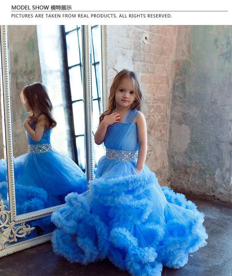 blue colour baby frock