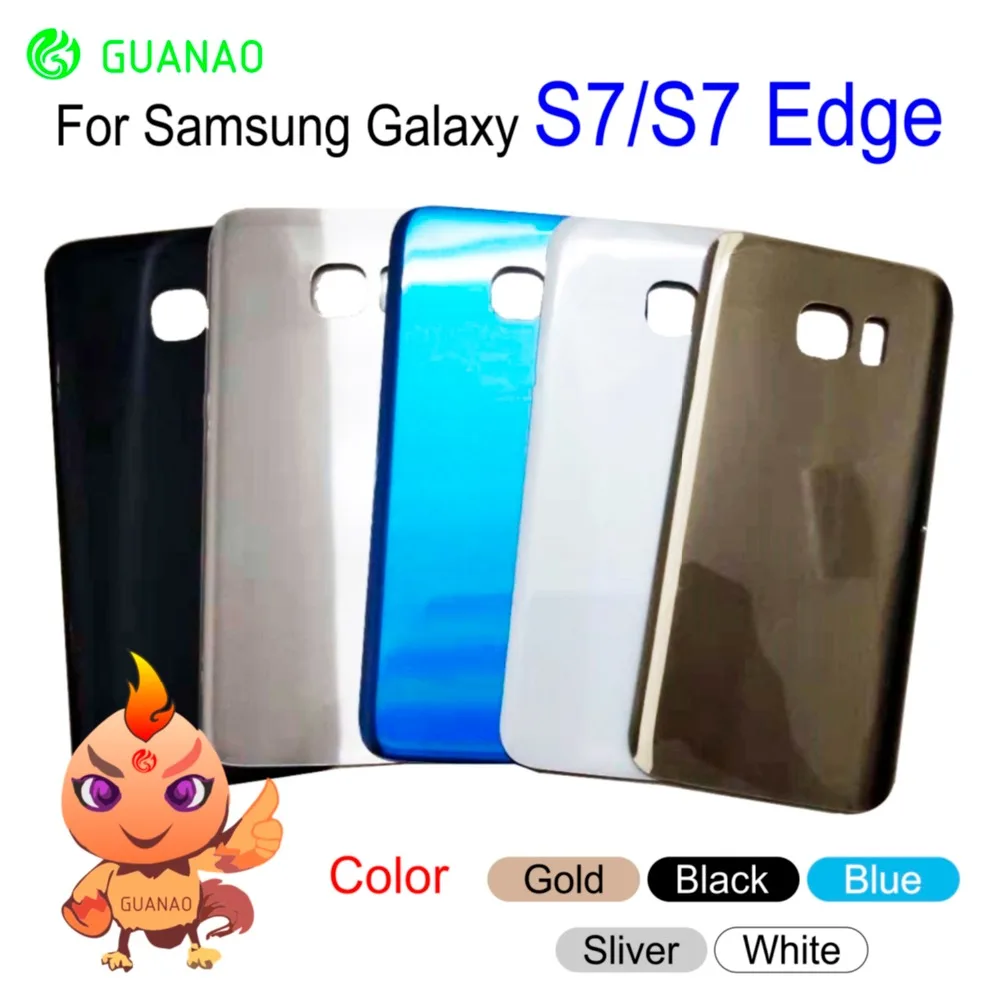 Samsung s7 задняя Стекло для samsung Galaxy S7/Galaxy S7 EDGE/G930F G935F Корпус Батарея крышка двери