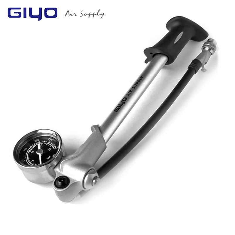 GIYO 300 PSI велосипедный насос с манометром высокого давления ручной Мини насос шланг воздушный насос Schrader амортизатор вилка шины велосипедный насос