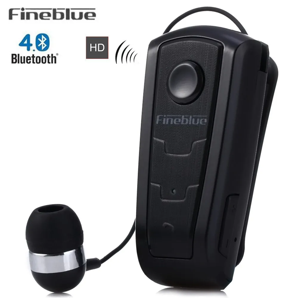 

Fineblue F910 Wireless portable Bluetooth 4.0 Neck Clip Stereo Sport Earphone Headset In-Ear Vibrating Alert Hands Free Earphone