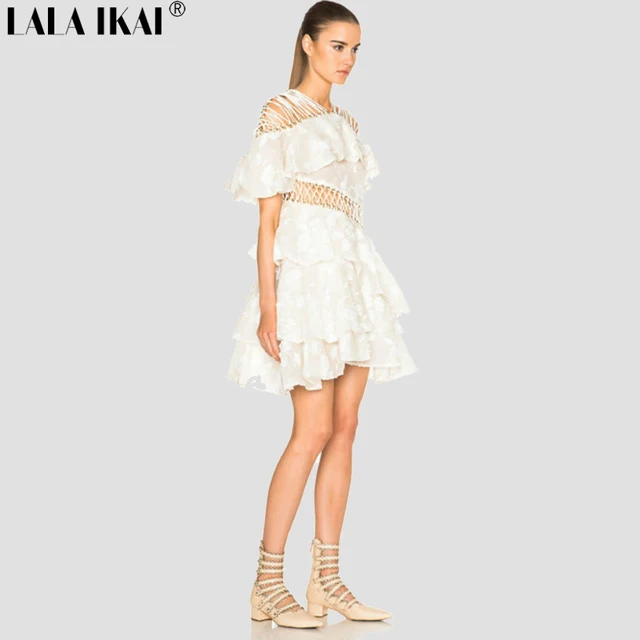 Ruffles Asymmetrical Dress