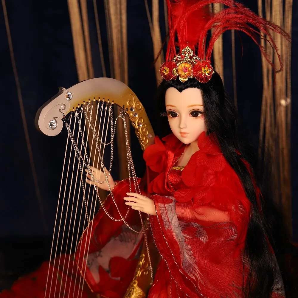 DQ bjd 45 см дневник королева 1/4 одежда головной убор руки суставы тела белая кожа в