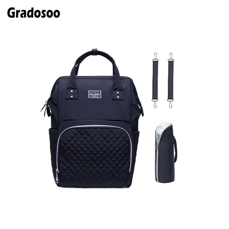 

Gradosoo Fashion Waterproof Mummy Bags Large Capacity Nappy Bag Portable Travel Backpack Nursing Bags for Baby Diaper Bag LBF540