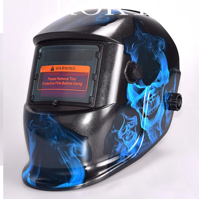 Новые солнечные защитные маски для сварки с автоматическим затемнением крутые Сварочные шлемы Mig Tig Arc cap маска капот 5 цветов Дешевые Сварочные шлемы
