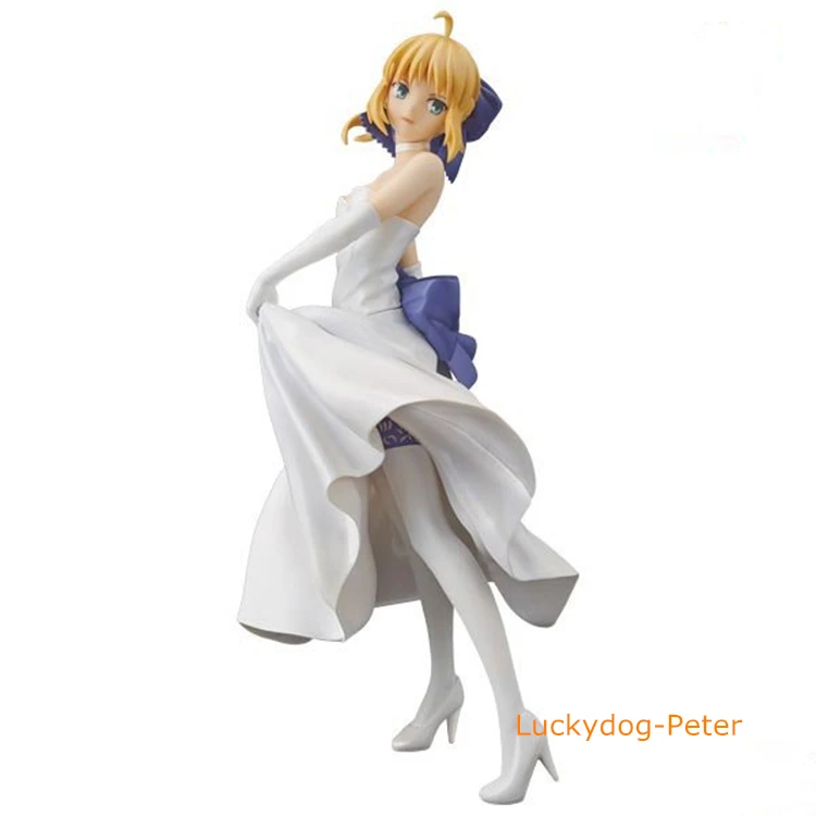 Boxed Vinyl PVC Action Figure 10.6-inch Animated Action Diagram Fate/Grand Order Saber White Dress Ver 