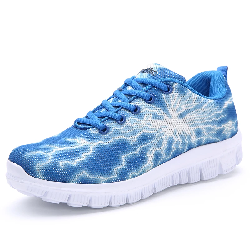 Cool Lightning Men Sport Running Students Sneakers Breathable Mesh