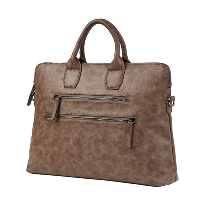 2017 Ретро Для мужчин сумка продвижение известный бренд Бизнес Для мужчин Портфели сумка роскошная кожаная сумка для ноутбука Кофе Для