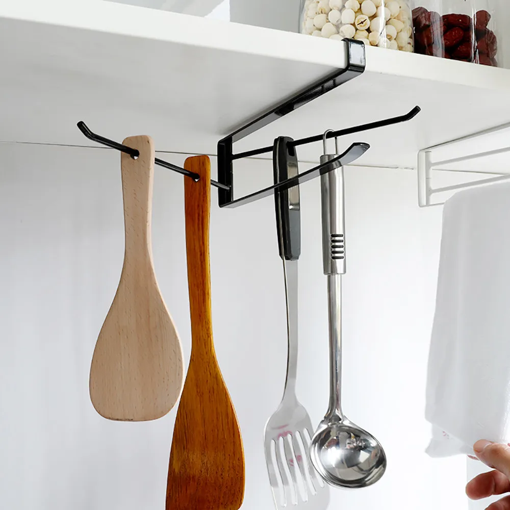 Kitchen Storage Rack Cupboard Hanging Hook Hanger Chest Storage