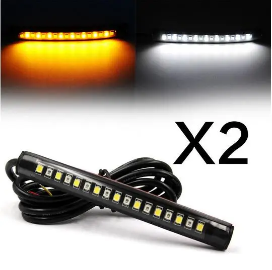 

2 pcs 17 LED DRL Daytime Running Strip Light Tail Light Turn Signal Indicator Car styling
