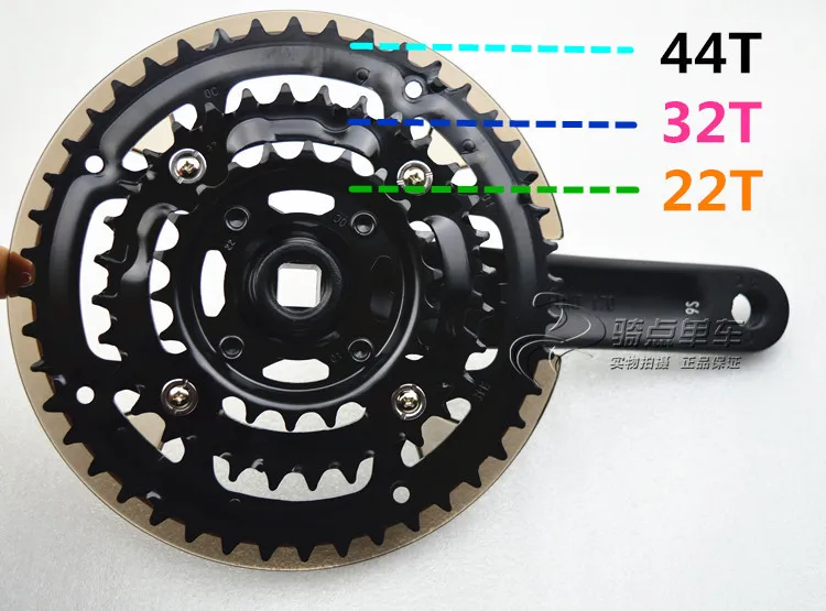 MTB Mountain Bike Bicycle Sprocket Crankset 170MM Chainring Bolts Disk