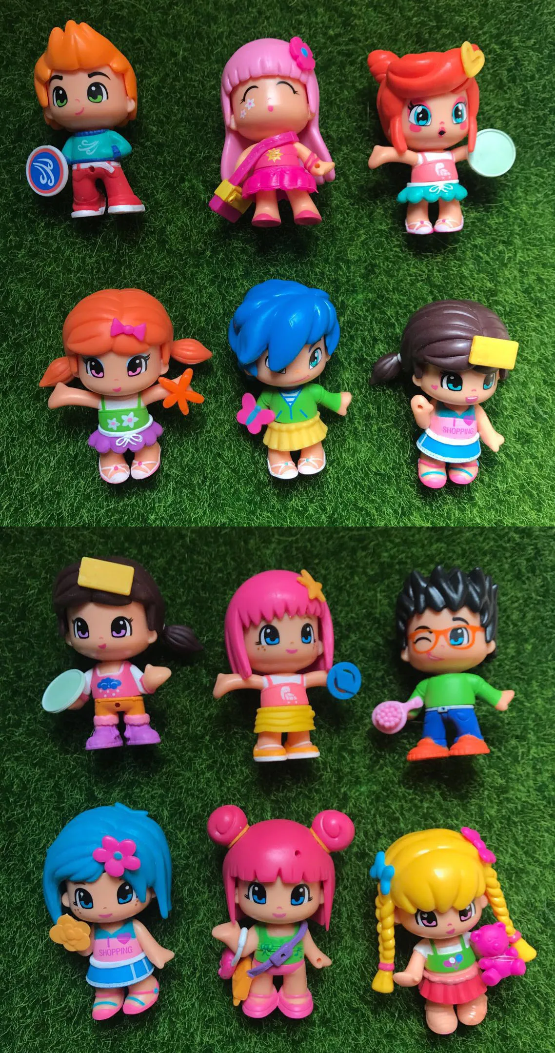 

6pcs/lot Lovely Pinypon scented dolls Toys Detachable Kids Action Toy Figures Dolls For Fashion Girl Doll Toys Birthday Gifts
