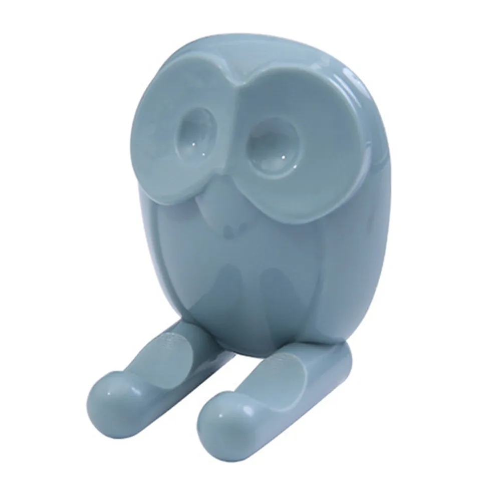 

Owl hook Kitchen Sticker Hook Toothbrush Rack Cartoon Key Socket Plug Holder Bathroom Towel Holder Bedroom bag storage Organizer