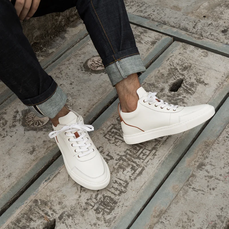 

MYCORON Men Boots Luxury Designer Luxury Designers Sneakers Lace-Up High Style Comfortable Man Shoes Chaussure Homme Sport