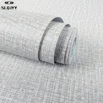 

Retro linen wallpaper pure color self-adhesive waterproof wallpaper bedroom living room shop office hotel wall stickers