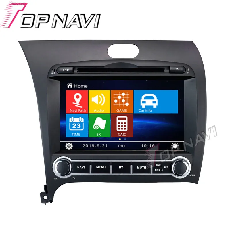 Excellent Topnavi 8" Car DVD GPS For KIA K3/Cerato/Forte 2013- Car Radio Multimedia Audio Stereo In Dash,Wince System 1