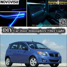 Novovisu для Pontiac G3/волна интерьер окружающего света настройки атмосферу волокно оптическое Ленточные огни внутри двери Панель освещения
