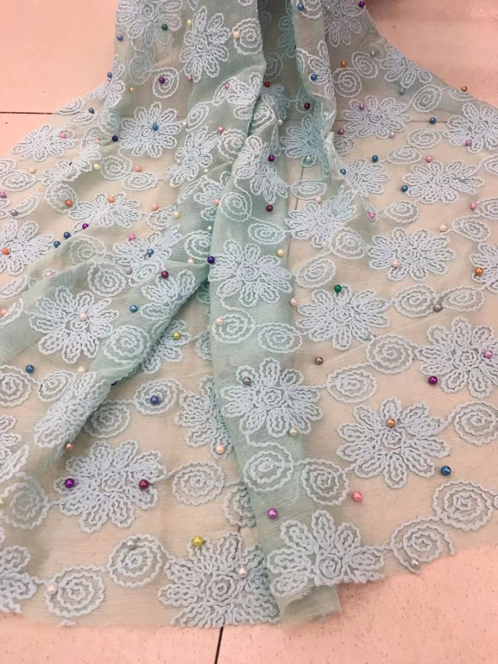 

Guipure Lace Trim High Quality African Tulle Lace Fabric 2018 French Lady Mesh Embroidery Fabric Nigerian Lace Fabrics