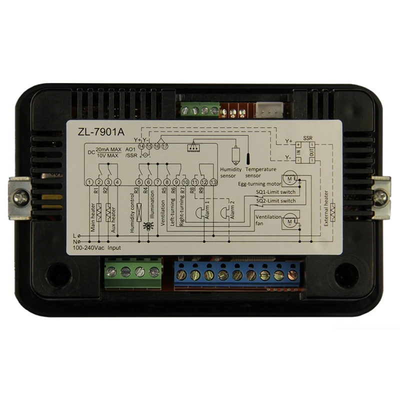 Zl-7901A, 100-240Vac, Pid, многофункциональный автоматический инкубатор, контроллер инкубатора, температура влажности для инкубатора