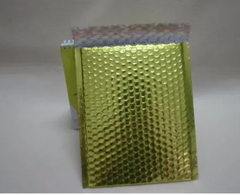 

20x25cm gold Aluminum foil Envelope Bags , Waterproof packing Bag/ Padded bubble express mailer bag