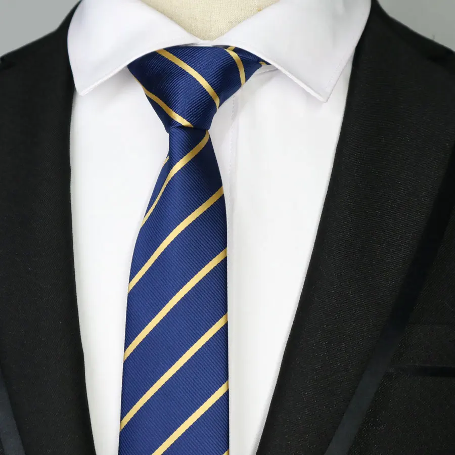 44 цвета, новинка, 6 см, мужские Узкие галстуки, полиэстер, в полоску, в горошек, узкий галстук, мужские аксессуары, тонкий галстук, для выпускного, свадьбы, вечеринки - Цвет: SMT-HJL-GT-21