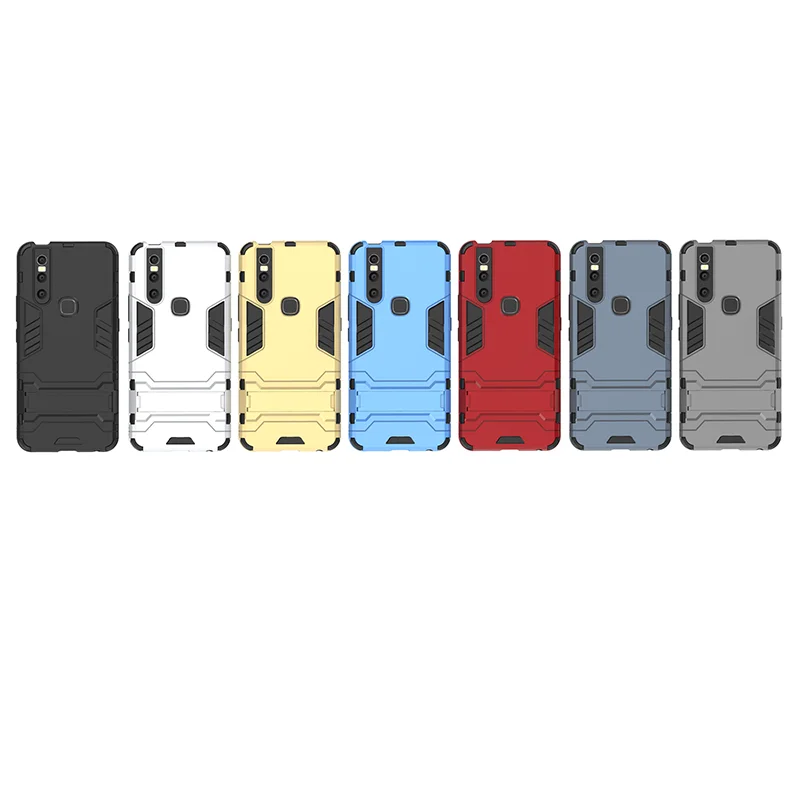 YueTuo luxury original armor case for bbk vivo v15 pro v15pro hybrid shockproof tpu phone Hard PC Soft Silicone back cover coque