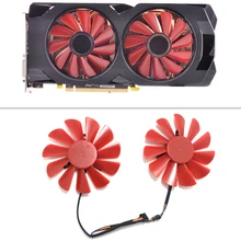 Вентилятор охлаждения 85 мм FDC10U12S9-C ПК, вентилятор охлаждения для замены XFX RX 570 RS R9 285 390X RX580 Bitcoin Mining fan