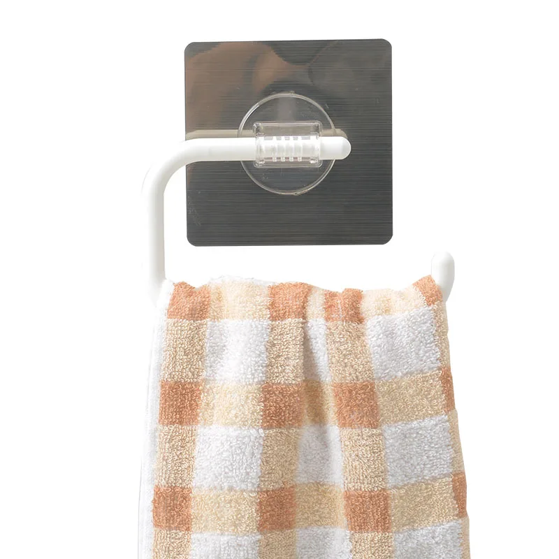 No Nail No Drilling Towel Bar Wall Mounted Towel Holder Kitchen