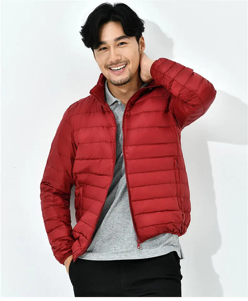 9Colors 90% white duck down jacket men winter ultralight thin male parka coat man brand clothing Muls High quality outwear MD701-18