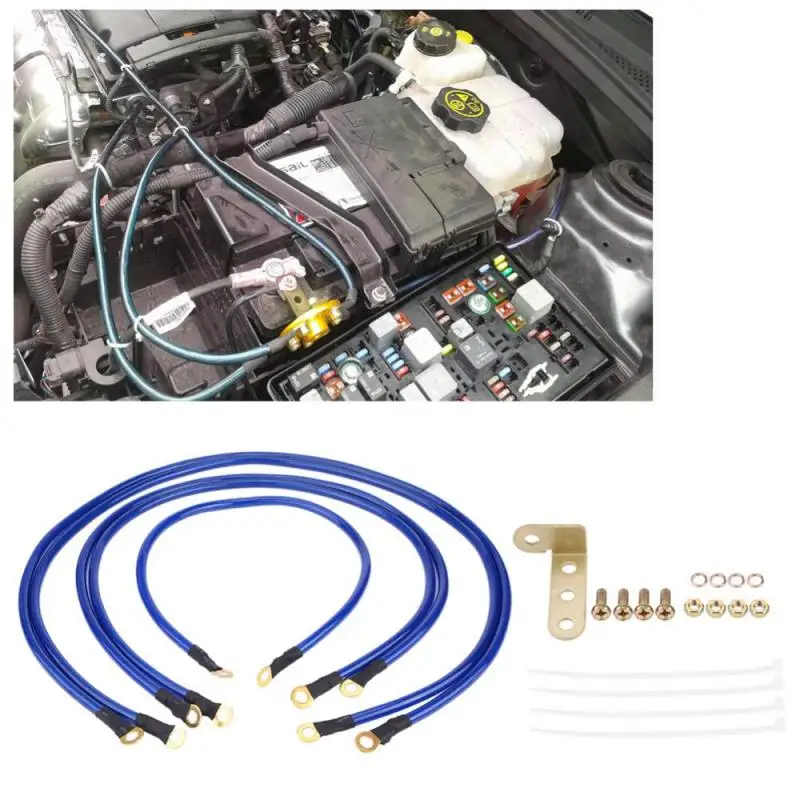 5-ти точечные Авто кабель заземления Системы заземления заземляющего провода комплект для замка гоночный кабель заземления провода комплект универсальный шарнир