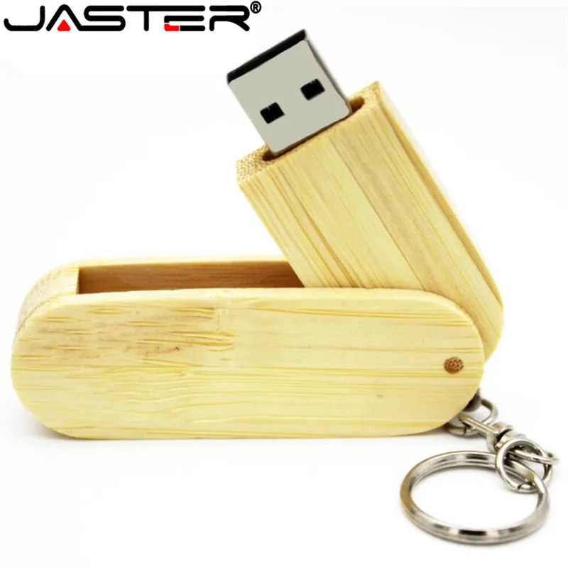 JASTER Деревянный Логотип заказной вращающийся деревянный USB флэш-накопитель Флешка карта памяти, Флеш накопитель 4 ГБ 16 ГБ 32 ГБ 64 Гб usb креативный