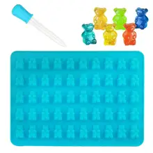 DIY Форма для домашнего шоколада маленький медведь силиконовые маленькие кубики льда конфеты лоток для выпечки с формами