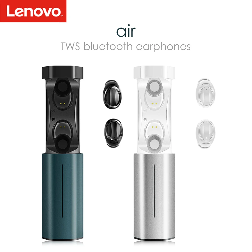 

Lenovo Air TWS True Sport Wireless Earphones Bluetooth In-Ear Stereo Earbuds IPX5 Waterproof Earphones With Mic Charging Dock