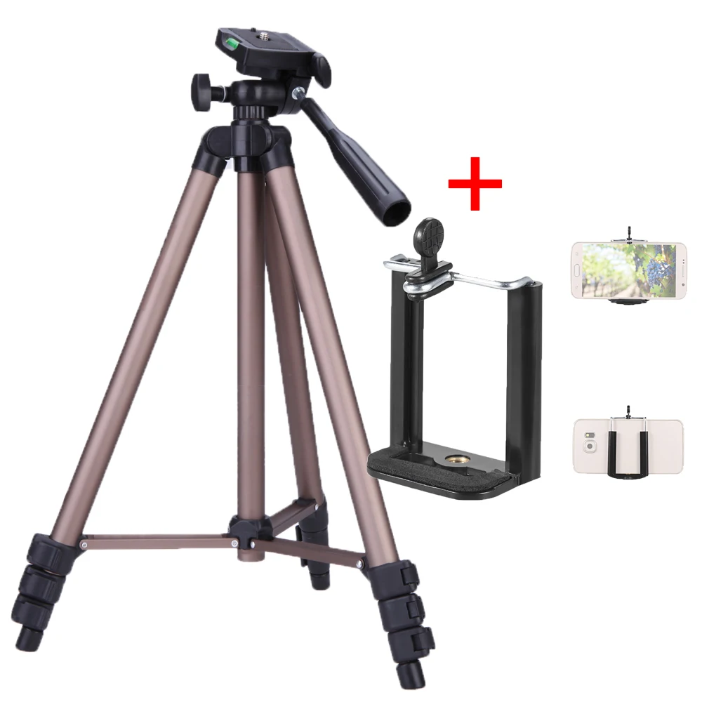 

Weifeng WT3130 Camera Phone Holder Tripod Bracket Stand Mount Monopod Styling Accessories For Mobile Phone DLSR Camera
