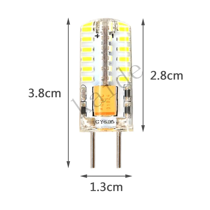 5 шт. GY6.35 светодиодный 3 Вт лампочка 3014SMD 48 Светодиодный S coldwhite warmwhite AC/DC12V прозрачный мягкий силикон заменить галогенную лампу