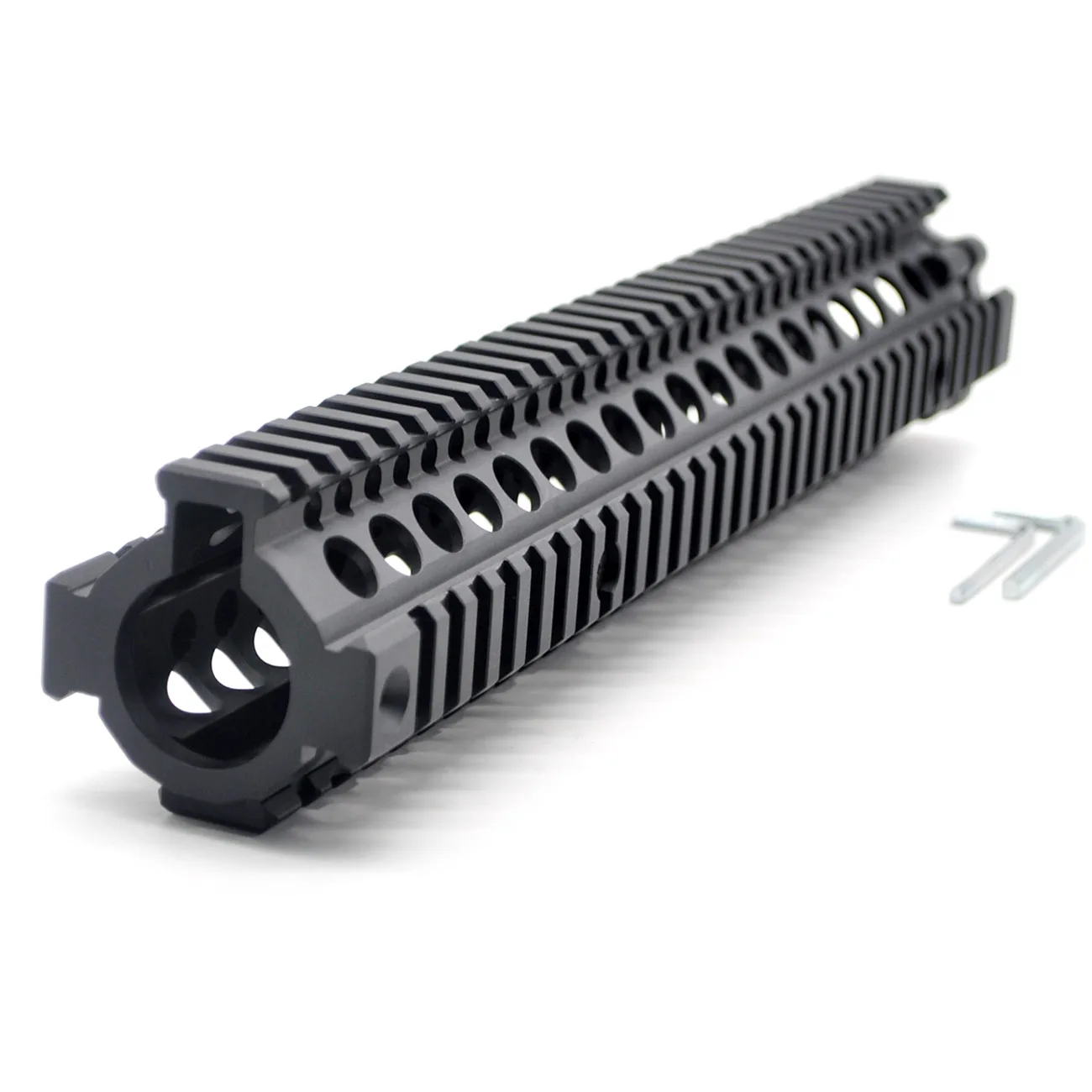 Aplus 12,7 дюйма Длина алюминиевый черный Quad Rail Handguard Сплит две части MK18 рука Guard поплавковая система крепления