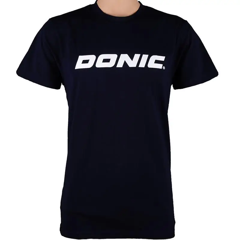Подлинная Одежда для настольного тенниса, спортивная одежда, быстросохнущая Мужская футболка с короткими рукавами для пинг-понга, спортивные майки для бадминтона - Цвет: donic83703