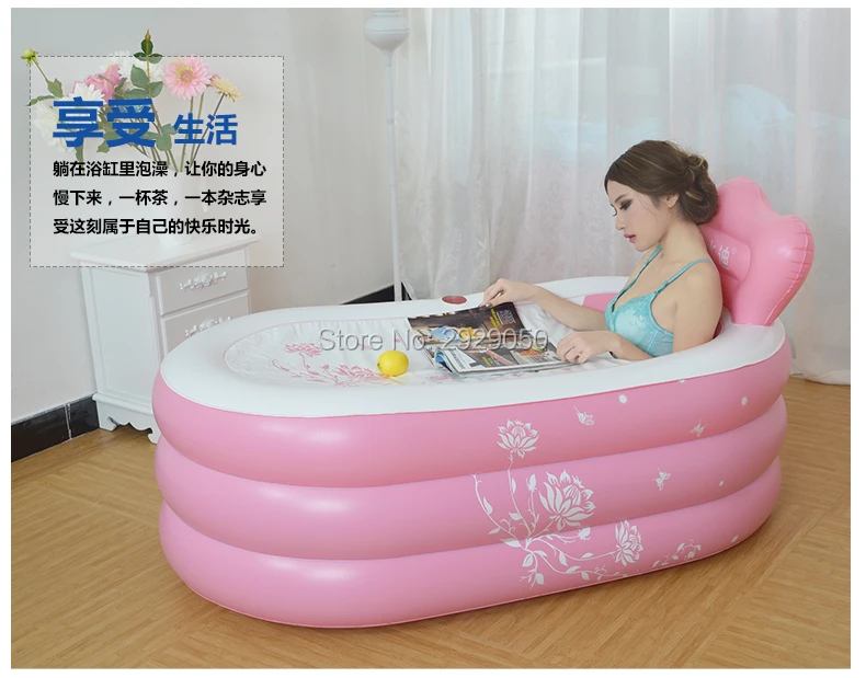 Размер 150*90*48 см с насосом утолщенная надувная ванна для взрослых, Складная Ванна, переносные ванны, Детская ванна