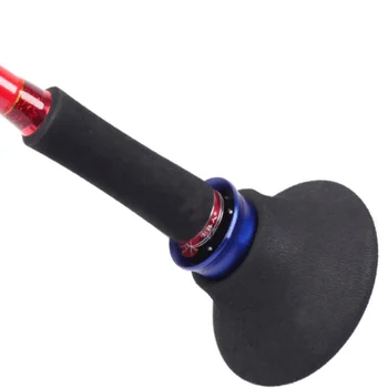 

Ocean Fishing Rod Holder Belly Top Cone Shape Soft Rubber EVA Aluminum Alloy Pole Support Tools For Boat Fishing Tools