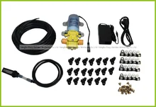 Насос Туман охлаждения system.20pcs сопла открытый системы охлаждения. low powered туман запотевание система, Туман система охлаждения, Аэропоники.