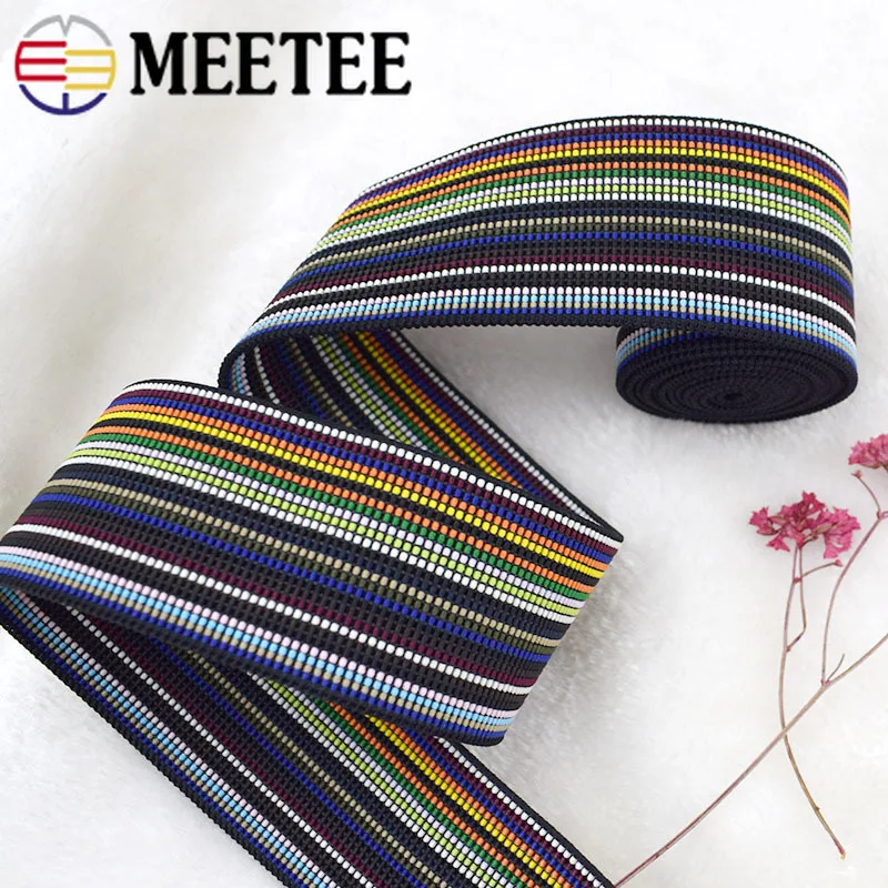Meetee 2 м 25/40/50 мм утолщение Эластичная лента тесьма DIY ремесленный декоративный Костюмы швейные принадлежности аксессуары BD404