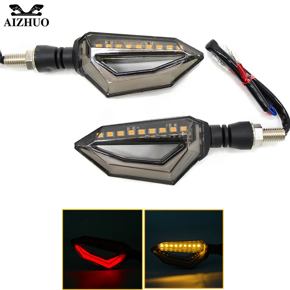 1pair Universal Motorcycle Turn Signal Light Indicators Amber Lights For Suzuki Bandit 600 Honda CBR 600 f4i Kawasaki Ninja 300
