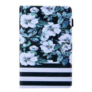 

Case For Samsung Galaxy Tab A 10.5" 2018 SM-T590 T595 Case Funda Stand Auto Wake Up/Sleep Function Cartoon Pattern Butterfly cat