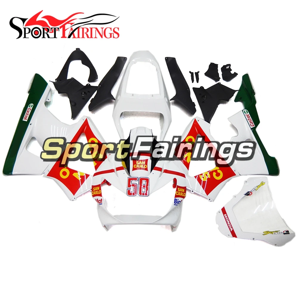 Motorcycle Full Fairing Kit For Honda CBR900RR 929 2000 2001 00 01 ABS Plastic Injection Body Kits Gloss White Red Cowlings | Автомобили и