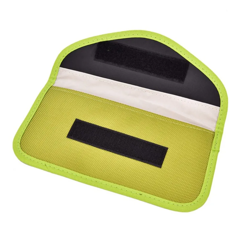 Mobile Phone Pouch Signal Shielding Blocker Bag Cell Phone Rf Signal Shielding Blocker Bag Case Pouch Anti Radiation - Color: Light Green