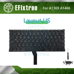 Новый A1466 A1369 английская клавиатура раскладка клавиатуры для ноутбука Macbook Air 13,3 дюймов EMC 2469 2559 2632 2924 2925 3178 2011-2017 год EMC 3178