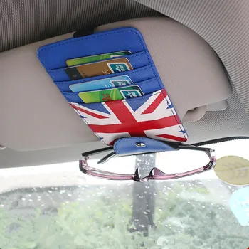

Car Sunshade Storage Bag Glasses Clip Card Storage Bag Hanging Organizer for Mini Cooper F54 F55 F56 F60 R55 R56 R60 R61 Styling