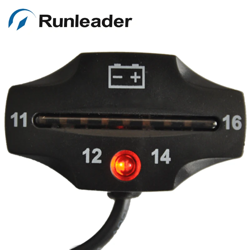 2 шт.) Runleader датчик заряда батареи 9 светодиодный индикатор напряжения батареи 12 В для мопеда мотоцикла Электрический экскурсионный автомобиль ATV