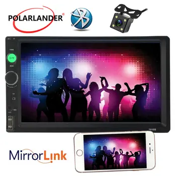 

Auto Radio LCD Touch Screen Optional 170 degree CCD rearview camera Mirro Link Car Radio Player Bluetooth 2 DIN 7 inch