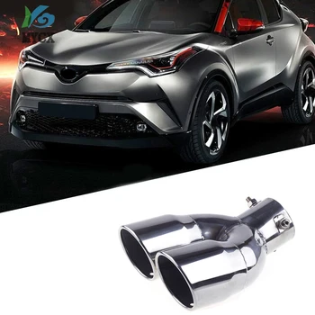 

2016 2017 2018 For Toyota C-HR C HR CHR Exterior Accessories Exhaust End Tip Pipe Muffler Stainless Steel 1pcs
